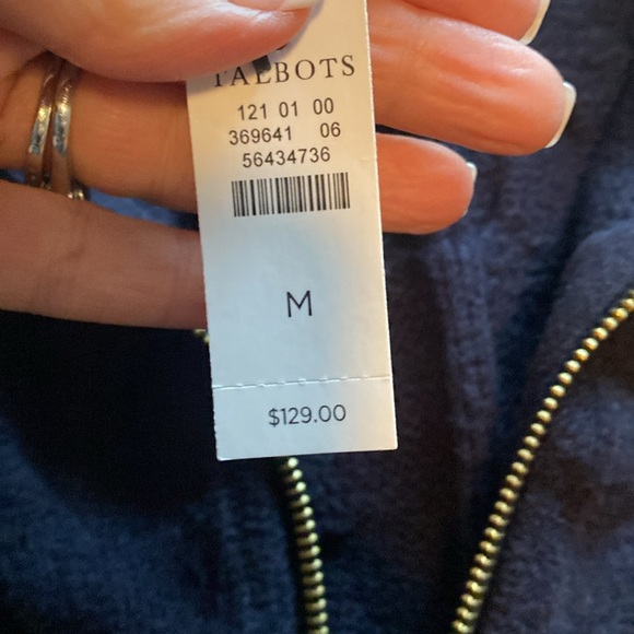 Talbots zip up sweater - Picture 2 of 4